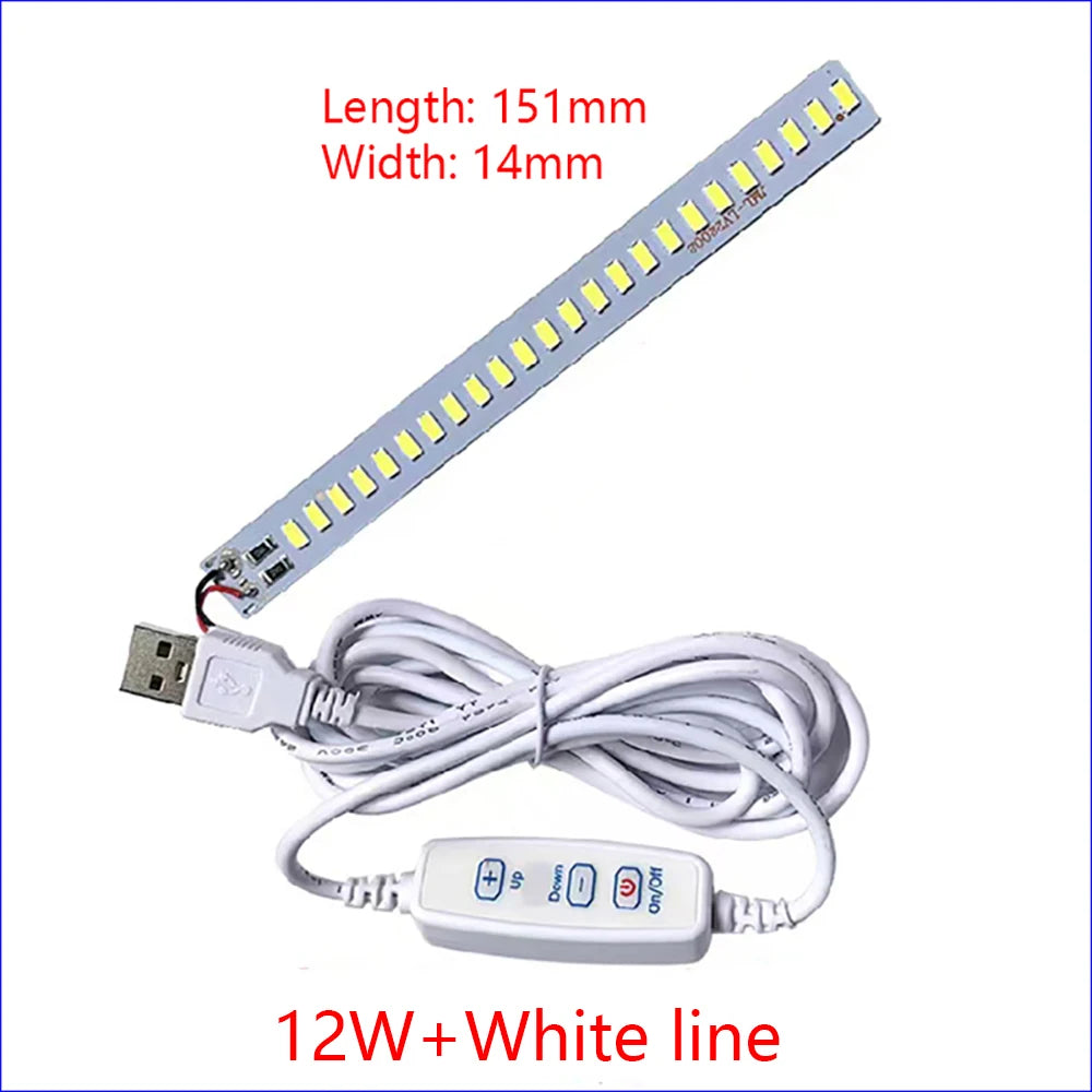 1PCS DC3V-5V Dimmable 5730 SMD LED Lamp 1W 2W 3W 4W 5W 10W LED Light Beads White Warm White With Light Adjust Switch.