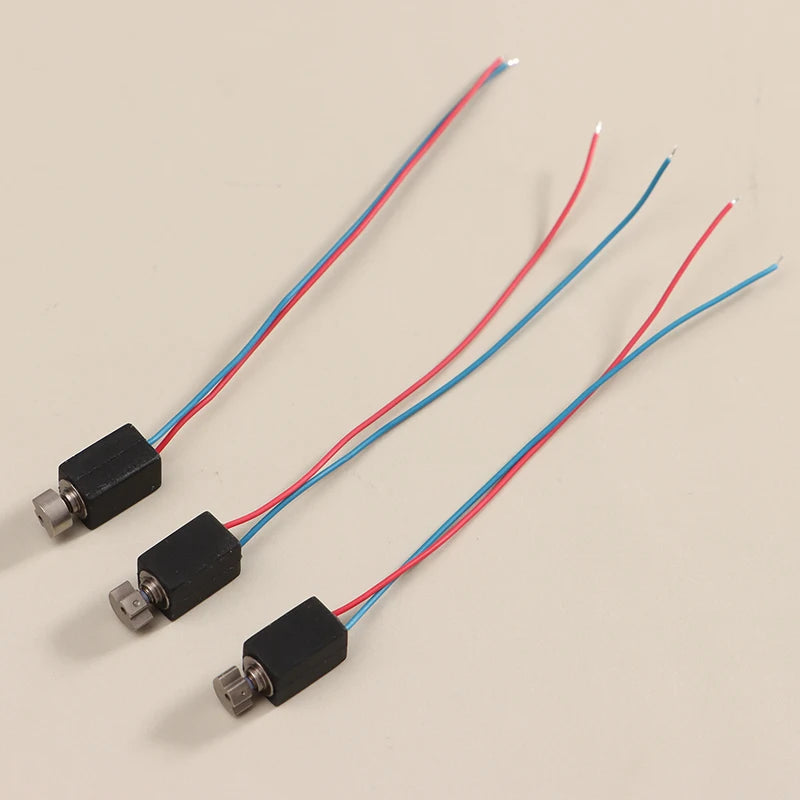 5Pcs 4*8mm 3V Mini DC Coreless Vibration Motors with Eccentric Wheels, for DIY Toys and Massagers