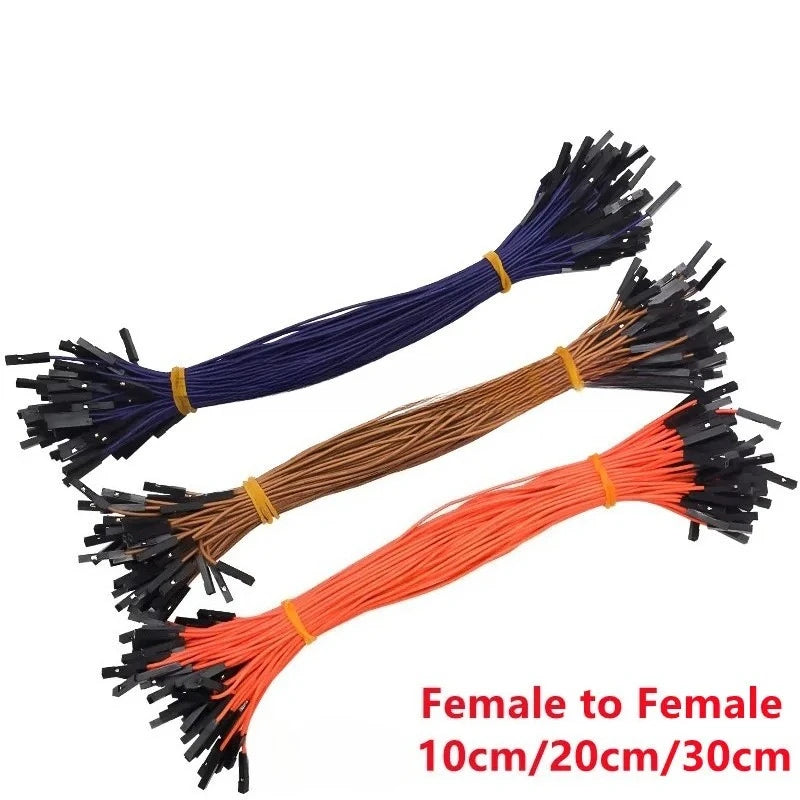 100pcs Breadboard 2.54mm dupont Du Bang Cable For Arduino Line Male Female 1P Connector DIY Electronic 26AWG Jumper Wire Cable