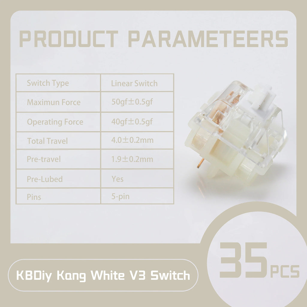 KBDiy Asura Switch Tactile MX Switches 50g for Gaming Mechanical Keyboard KIT Purple Factory Lubed Custom DIY 5Pins GMK67 Hi75