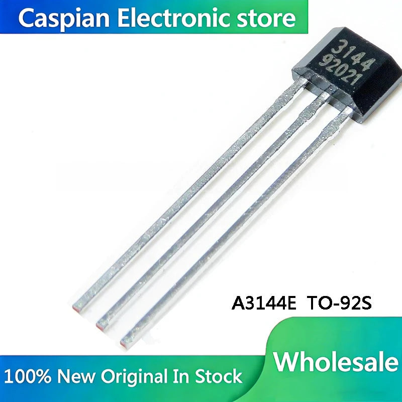 20-100Pcs NEW A3144 A3144EUA A3144E OH3144E 44E Hall Effect Sensor 3144 TO-92S In Stock