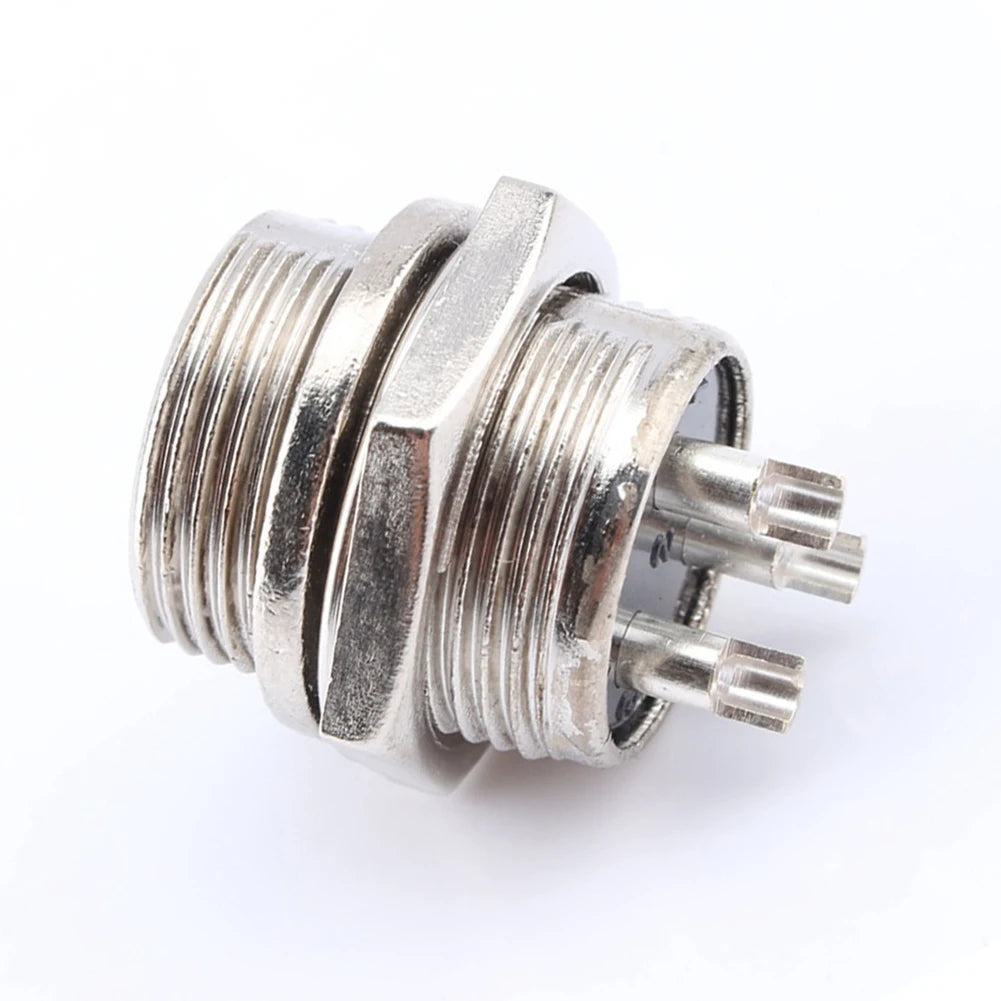 1pc GX16 3-pin Screw-type Aviation Electrical Socket Connector Wire Harness Panel For Data Acquisition Systems Inclinometers