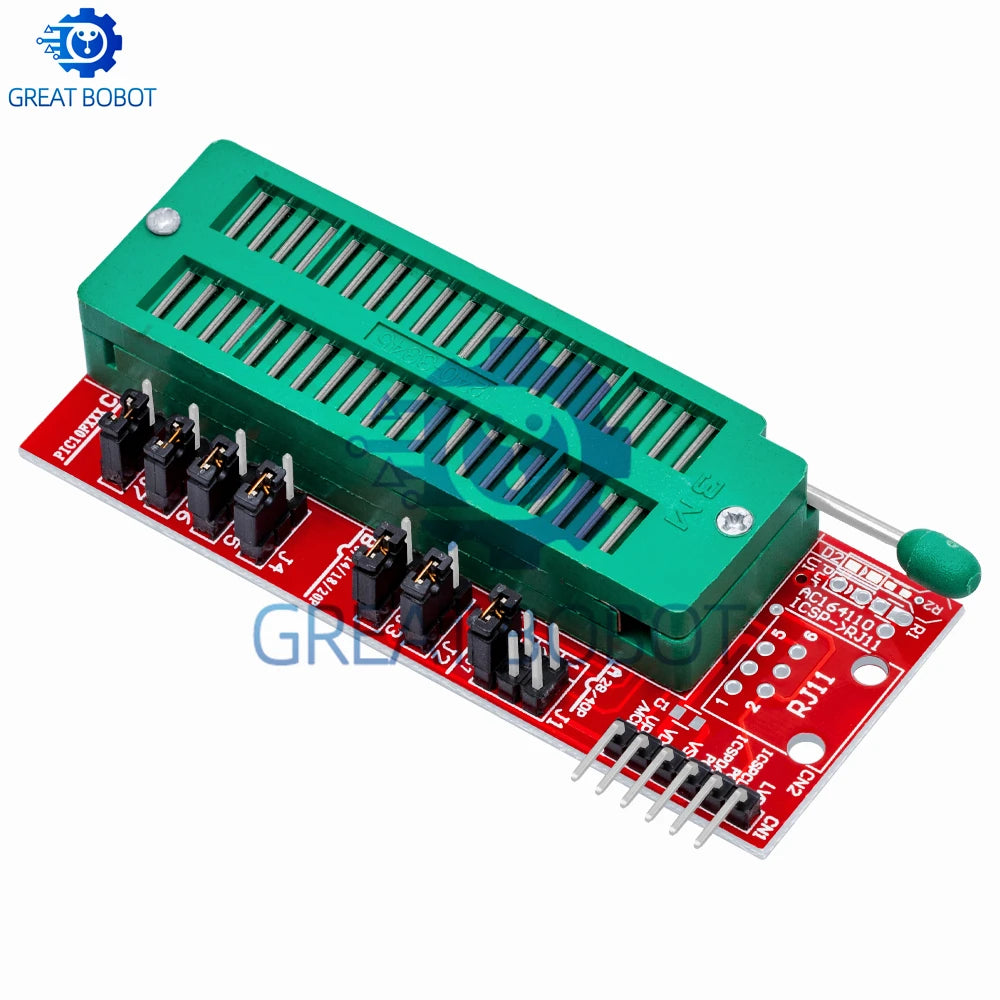 PICKIT3 PICKIT3.5 PICKIT 3 Programmer Offline Programming PIC Microcontroller Chip +PIC Programmer adapter seat