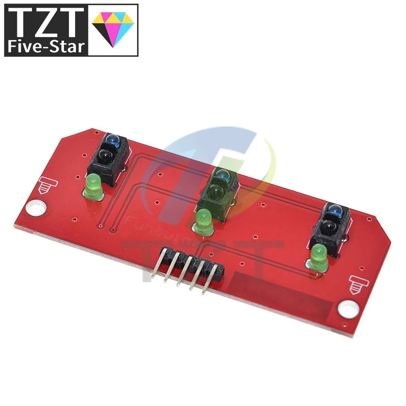 GREATZT Infrared Reflective Sensor TCRT5000 3-way Tracing/tracking Module Line Patrol Obstacle Avoidance Car Robot Sensor Module