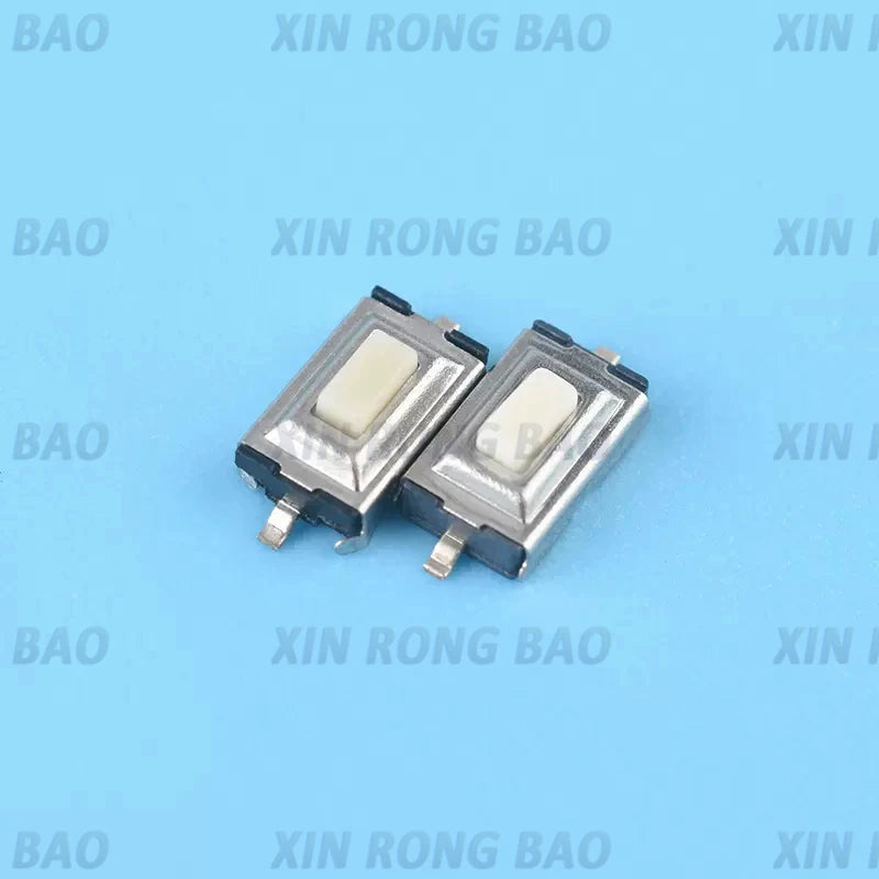 100Pcs/lot 3*6*2.5mm 3*6*2.5H 3x6x2.5mm 2Pin SMD Red/White Push Button Switch Microswitch Tact Switch For PCB