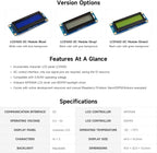 Waveshare LCD1602 I2C LCD Module 16x2 Character 3.3V/5V Backlight Adjustable for Arduino Raspberry Pi  5 Pico ESP32 Jetson Nano