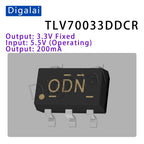 100%New original 10pcs TLV70033DDCR TLV70012 TLV70030 TLV70018 TLV70028 SOT23-5 Voltage regulator LDO chip
