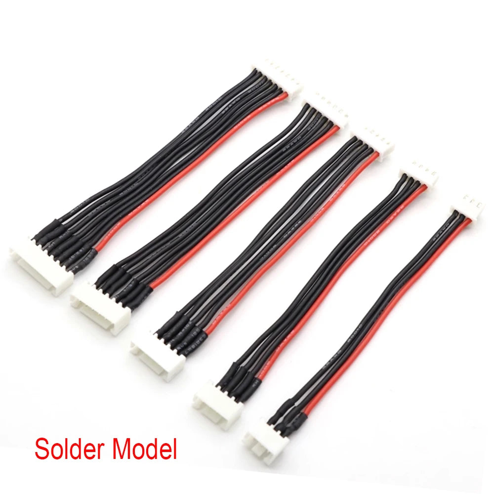 10pcs XH 2S 3S 4S 5S 6S Silicon 22AWG Solder-free 10-30CM LiPo Battery Balance Charger Extension Cable Balance Charging Wire