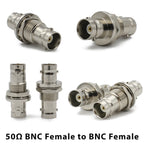 90 Degree Right angle BNC RF Coaxial Converter BNC Male Female to BNC Female with Nut Bulkhead  Adapter Wire Terminal  50 75ohm