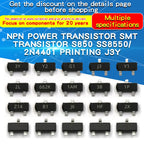 50PCS S8050 SS8550 2N4401 Printed J3Y NPN Power Transistor SMD Triode Package SOT23