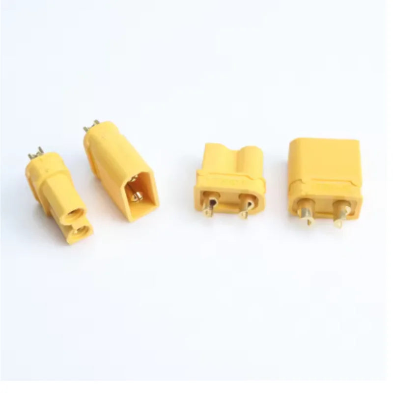 10/20 pairs XT30 2mm Gold Plated Battery Connector with Heat Shrink Tube for Drones RC Cars