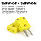 K Type Thermocouple Connector T J E N RS Type Mini Male Female Plug Socket Panel Mount Temperature Sensor Adapter 1-50Pcs
