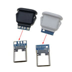 5pc 5/6Pin USB-C Type Waterproof USB 5A Connector Direct Compression Female Base Socket Charging Interface Tail Plug Interface