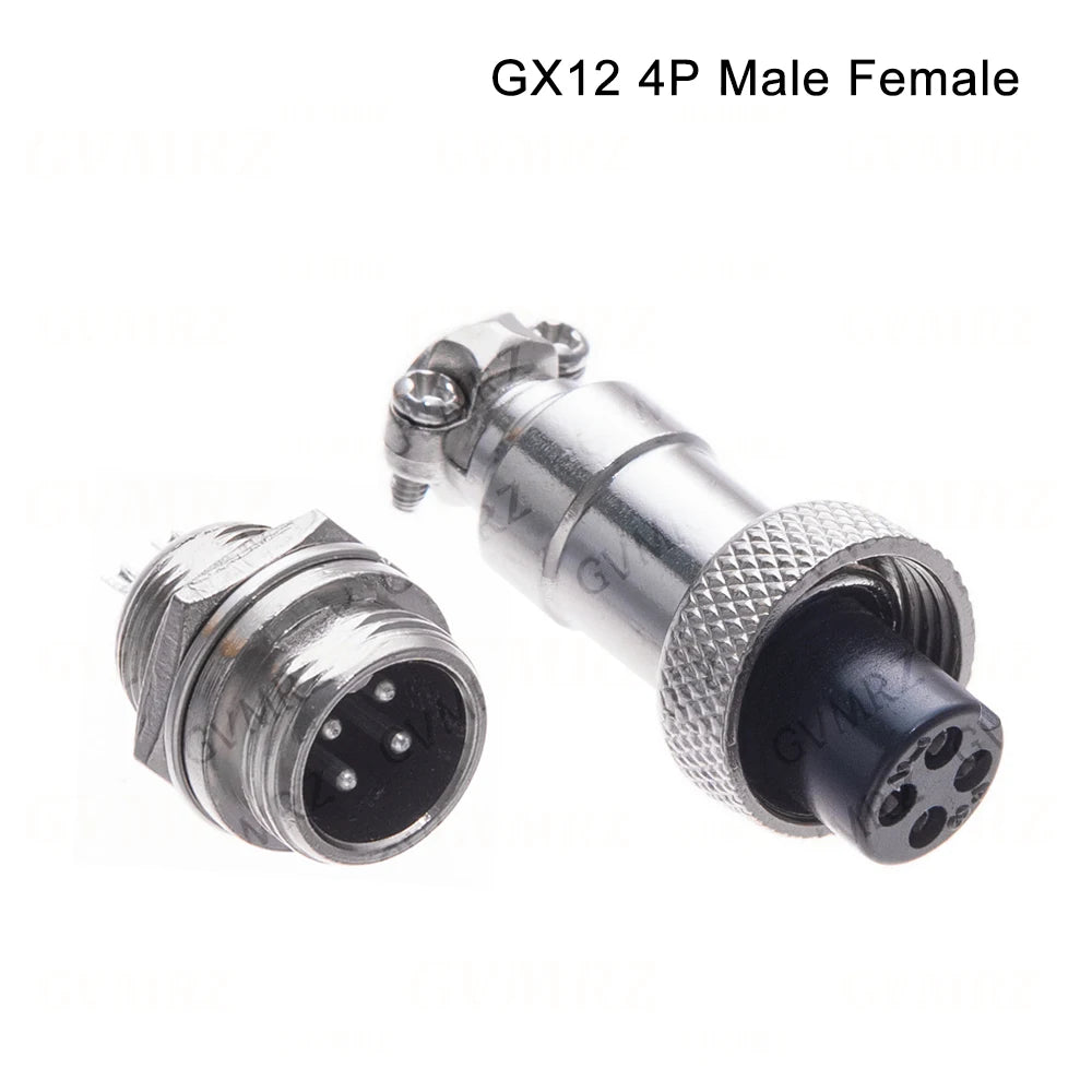 GX12 2 3 4 5 6 Pin Docking Aviation Plug Socket Waterproof Circular Connector