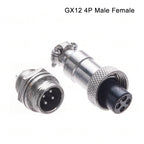 GX12 2 3 4 5 6 Pin Docking Aviation Plug Socket Waterproof Circular Connector