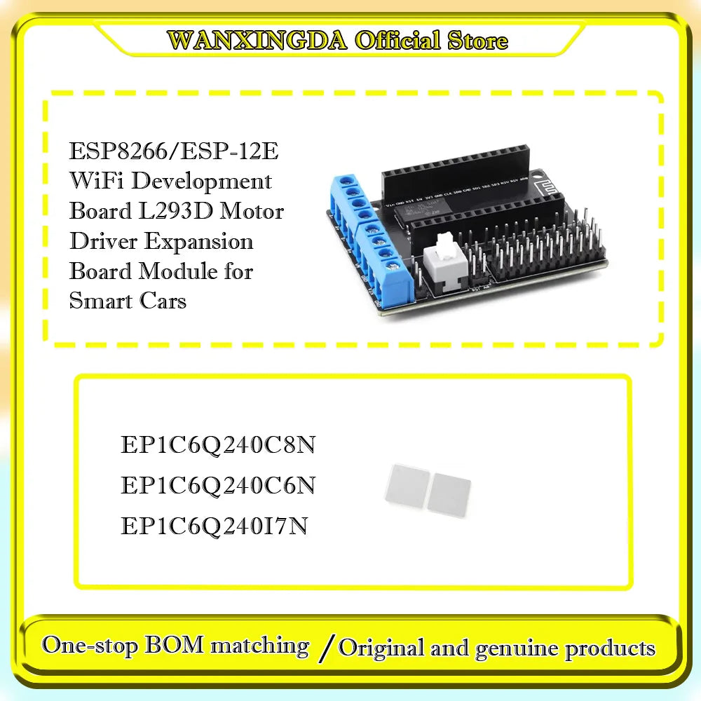 EP1C6Q240C8N EP1C6Q240C6N ESP8266/ESP-12E WiFi Development Board L293D Expansion Board Module for Smart Cars