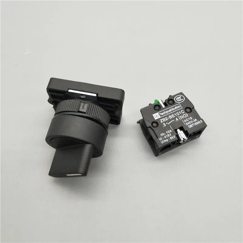 XB2-ED21 XB2-ED25 XB2-ED33 XB2-ED33 2/3 Positions 1N0/1NC&1NO/2NO Latching Self-Locking /Momentary Selector Push Button Switch