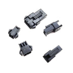200 Pcs/Box JST SM 2.54mm 2P 3P 4P 5P Connector Kit, Male & Female Plug Housings with Crimp Terminals
