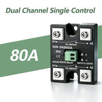 Solid State Relay SSR 10A 25A 40A DC To AC Single Phase Dual Channel Single Control Or Dual Channel Dual Contro