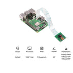 For Raspberry Pi Camera Module, 5MP 1080p with OV5647 Sensor Video Camera Module for Raspberry Pi 2, Pi 3 3B+, Pi 4 , Pi Zero W