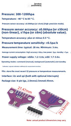 Easy-Integration BMP180 BME280 AHT20 Sensor High Precision Barometric Pressure Altimeter