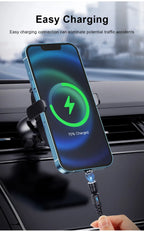 USLION 540 Rotate 5A Magnetic Cable Fast Charging Type C Cable Micro USB Magnet Charge Phone Data Line Wire For iphone 15 Xiaomi