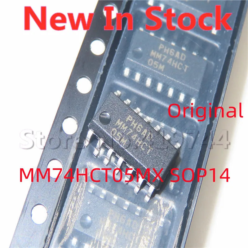 10PCS/LOT MM74HCT05MX MM74HCT05M 74HCT05 SOP-14 SMD logic chip  In Stock NEW original IC