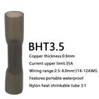 10/50/100/200PCS Heat Shrink Butt Wire Connectors AWG 24-10 0.3-6.0mm2 Waterproof Insulated Automobile Wire Cable Crimp Terminal