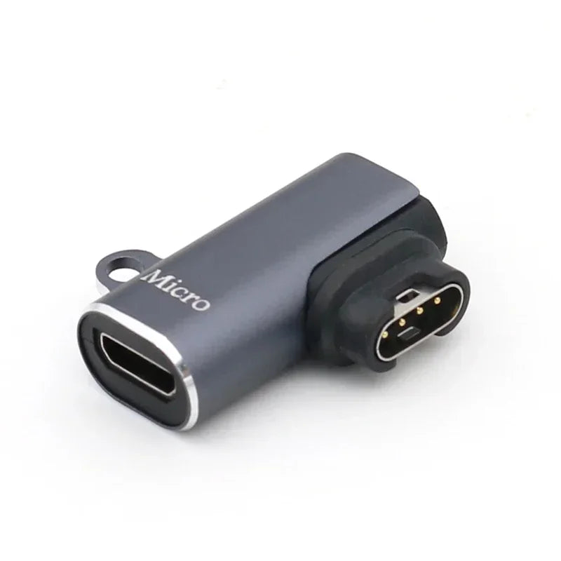 Type C/Micro/ios USB Charger Adapter For Garmin Fenix 7/6/5 Instinct 2S Venu 2 Plus EPIX forerunner 745 Watch Charging Converter