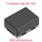50PCS original TCM0906C common mode filter 40Ω @ 100MHz 5V 100mA SMD-6P, 0.8x0.6mm TCM0906C-400-3PT-200 400 CMC 100MA 3LN 40OHM