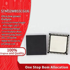 STM32WB55CGU6 STM32WB55 BLE 5.0 MCU ARM Cortex-M4 Dual Core Microcontroller UFQFPN-48 1MB Flash 256KB RAM Original Low Power IC