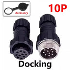 5/20Sets GX16 Aviation Connector M16 Waterproof Back Nut Docking Male&Female Plug And Socket 2/3/4pin 5pin 6pin 7pin 8pin 9pin