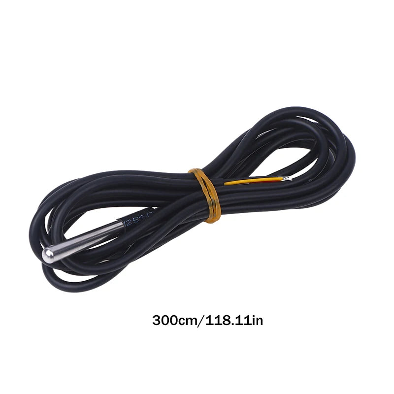 High Quality DS18B20 Waterproof Thread Temperature Probe Temperature Sensor 100cm-500cm