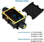 Waterproof IP68 Underwater External 2Way 1IN1OUT Cable Connector Wire Range 5 to 15mm Outdoor Power Cord Electric Junction Box