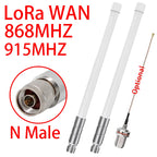 LoRa 868MHz 915MHz Antenna  Meshtastic Helium Hotspot Outdoor N Male Omni Fiberglass Long-distance Receiving Antennas White