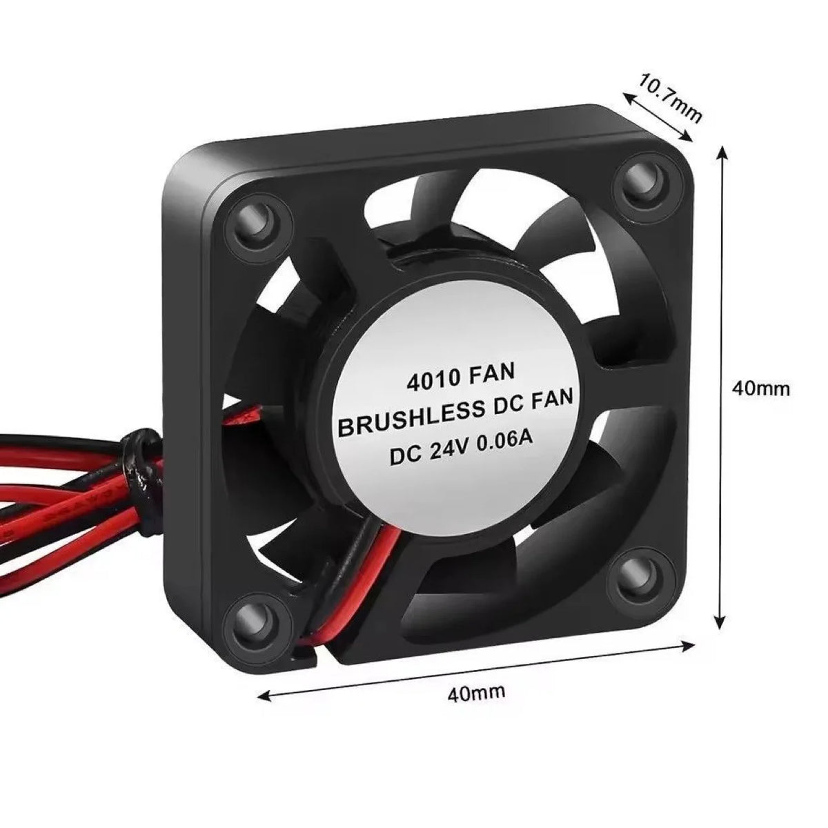 3010 4010 5010 3D Printer Cooling Fan, 12V 24V 5V 2Pin Low Noise, for Ender 3-Style J-Head Heatsink