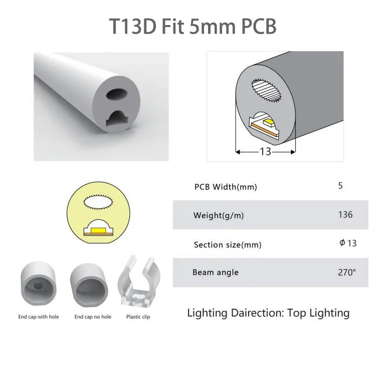 WS2812B WS2815 Neon Silica Gel Tube IP67 Waterproof Outdoor For WS2811 WS2813 SK6812 5050 Addressable RGB LED Strip
