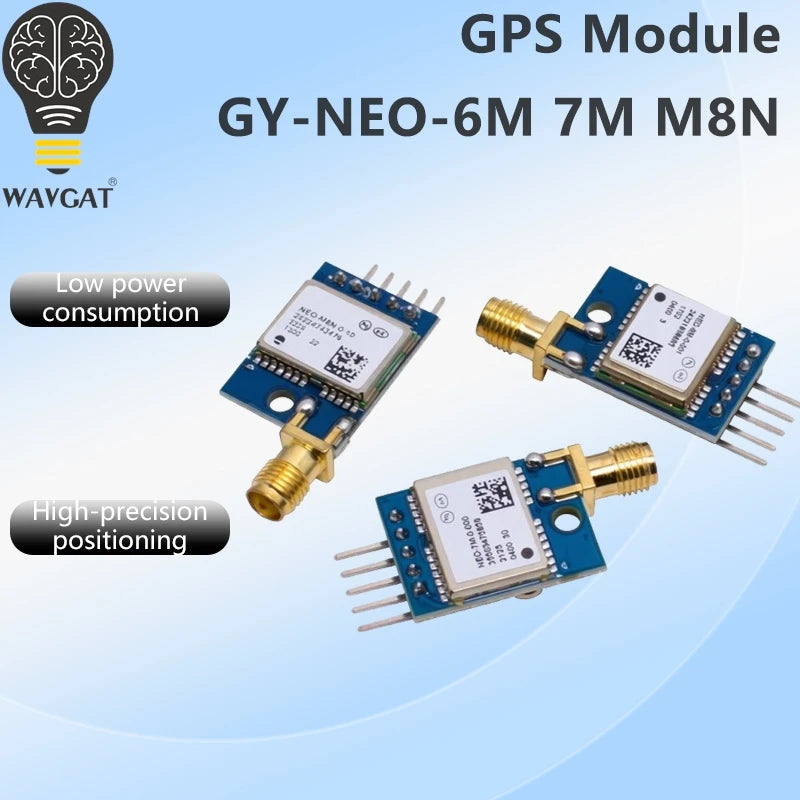 DC 3.3V-5V  GY-NEO-6M/7M/M8N GPS Positioning Module Wide Voltage 9600 Baud Rate Low Power High Tracking Sensitivity For Arduino