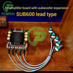 ZK-SUB600 BT Amplifier Board Module 2.0 Channel 300W+300W+Subwoofer Extension TPA3255 DC 18-50V with Subwoofer