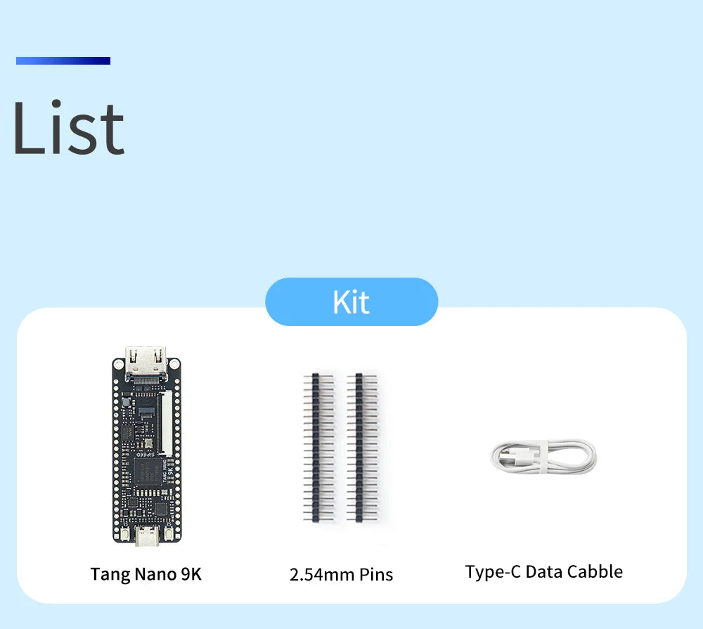 Sipeed Tang Nano 9K FPGA Development Board GOWIN GW1NR-9 RISC-V HDMI
