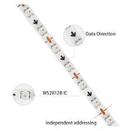 2.7mm WS2812B LED Strip Ultra Narrow White PCB WS2812 2020SMD 160Leds/m Individually Addressable Samrt Pixel Light DC5V/12V