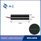 Economical Compact Green Line Laser Diode Module 520nm D12mm 5mW 3V 5V 12V 24V Industrial Grade for Woodworking Machinery