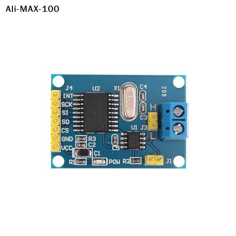【Rw】MCP2515 CAN Bus Driver Module Board TJA1050 Receiver SPI For 51 ARM Controller Interface Module For Arduino DIY Kit