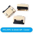 50Pcs/lot FFC FPC Connector 0.5mm 1.0mm 4P/6P/8P/10P/12/14/16/20/24/30/32/40P Pin Flip Type Ribbon Flat Connector Bottom Contact