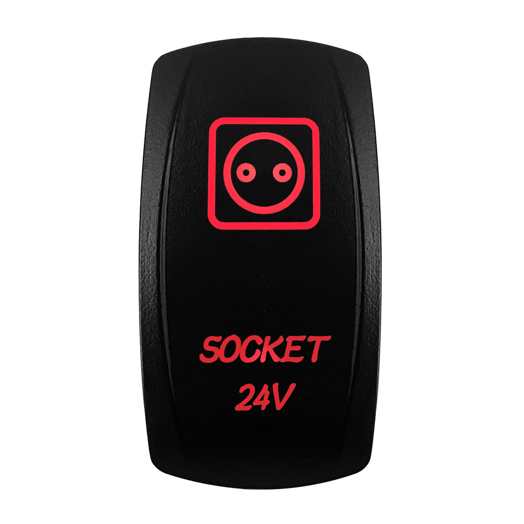 Red Led Light Rocker Switch 12V/24V SPST DPDT Toggle Switch ON OFF/ ON OFF ON Backlight Latching / Momentary Dash Panel Control