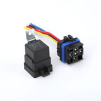 1PCS DC 12 24V 40A 4 5-Pin AMP Waterproof Relay Harness Tinned Copper Wires 5-PIN SPDT For  Boat Auto Fan Car relay With Socket