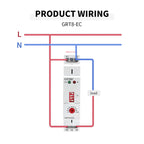 GEYA GRT8-EC 10A Dual Function Timer Relay on Delay or off Delay Relay AC220V AC380V ACDC24V-240V Time Relay CE CB ROHS
