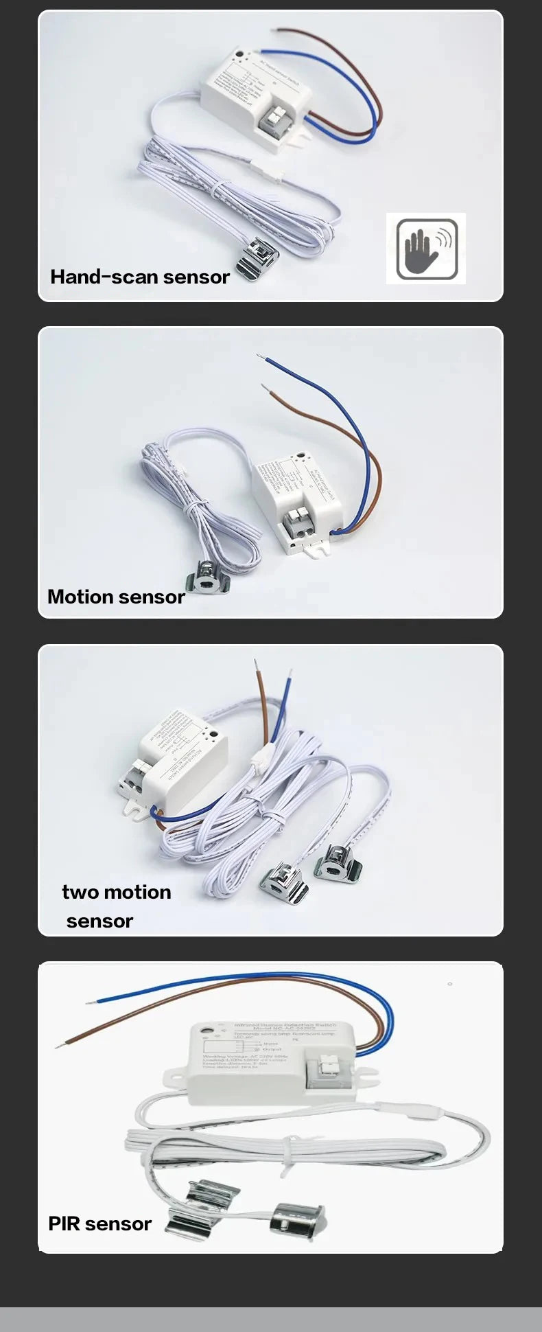 220V 100W LED  Touch Sensor/Door Sensor Gesture Sensor Switch Suitable for cabinet furniture gesture sensor  smart home switch