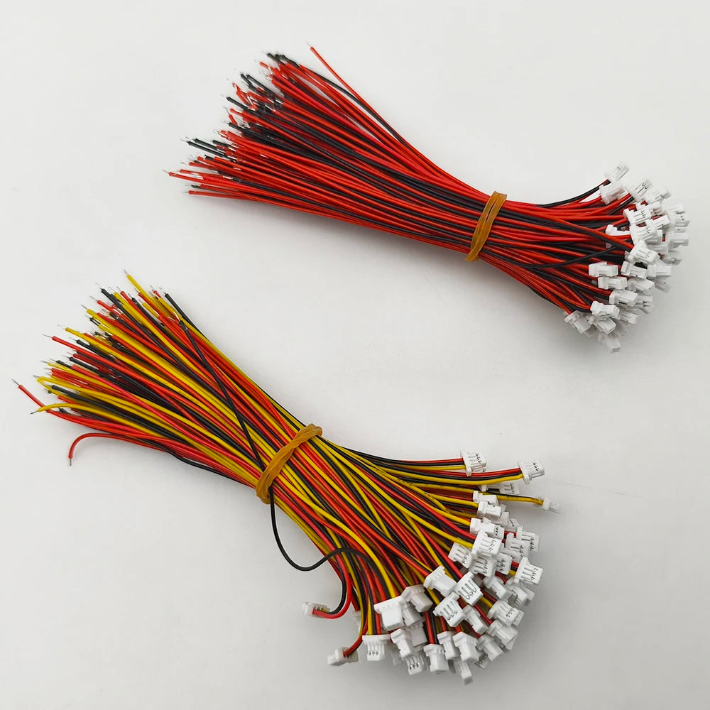 10/20Pcs JST SH1.0 SH 1.0mm Wire Cable Connector 2/3/4/5/6/7/8Pin Terminal Plug Electronic Line 28AWG 10cm Single/Double Head