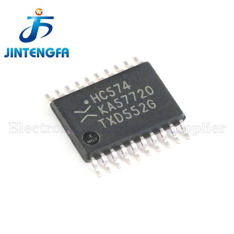 10PCS 74HC574PW TSSOP-20 74HC574PW,118 74HC574 SN74HC574PWR HC574 SMD Octal D-type Flip-flop Positive Edge-trigger 3-state IC